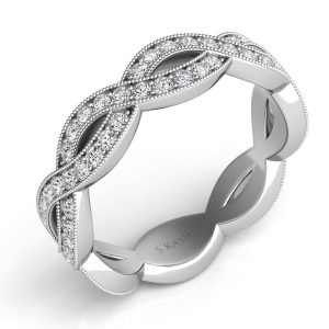 White Gold Pave Wedding Band