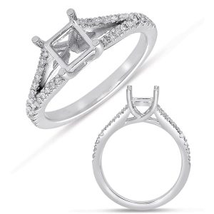 White Gold Semi Mounting