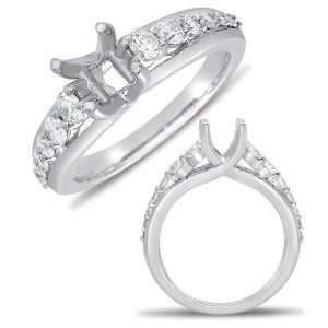 White Gold Semi Mounting
