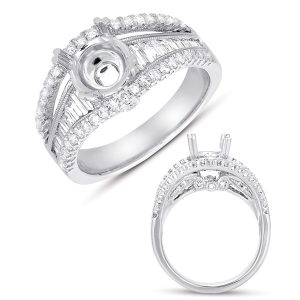 White Gold Semi Mounting