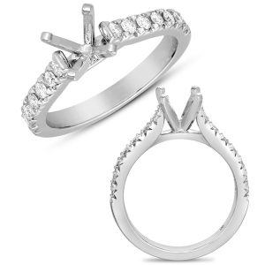 White Gold Semi Mounting