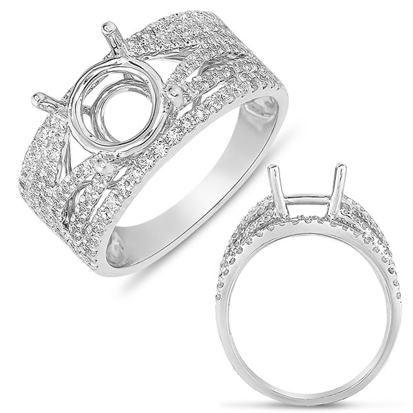 White Gold Semi Mounting