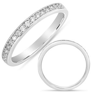 White Gold Wedding Band