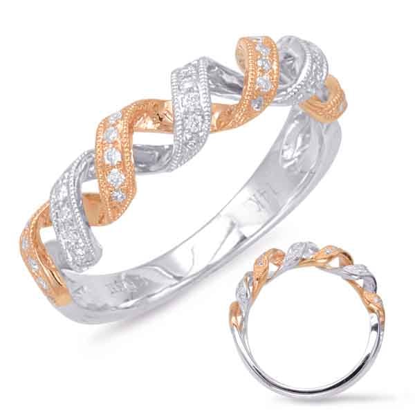Rose & White Gold Matching Band