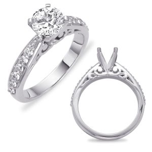 White Gold Semi Mounting
