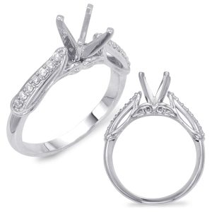 White Gold Semi Mounting