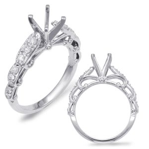 White Gold Semi Mounting