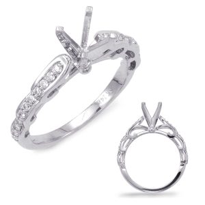White Gold Semi Mounting
