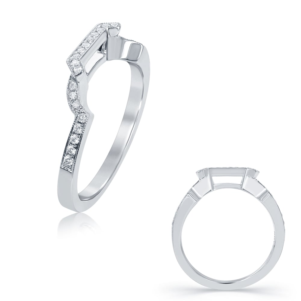 White Gold Matching Band