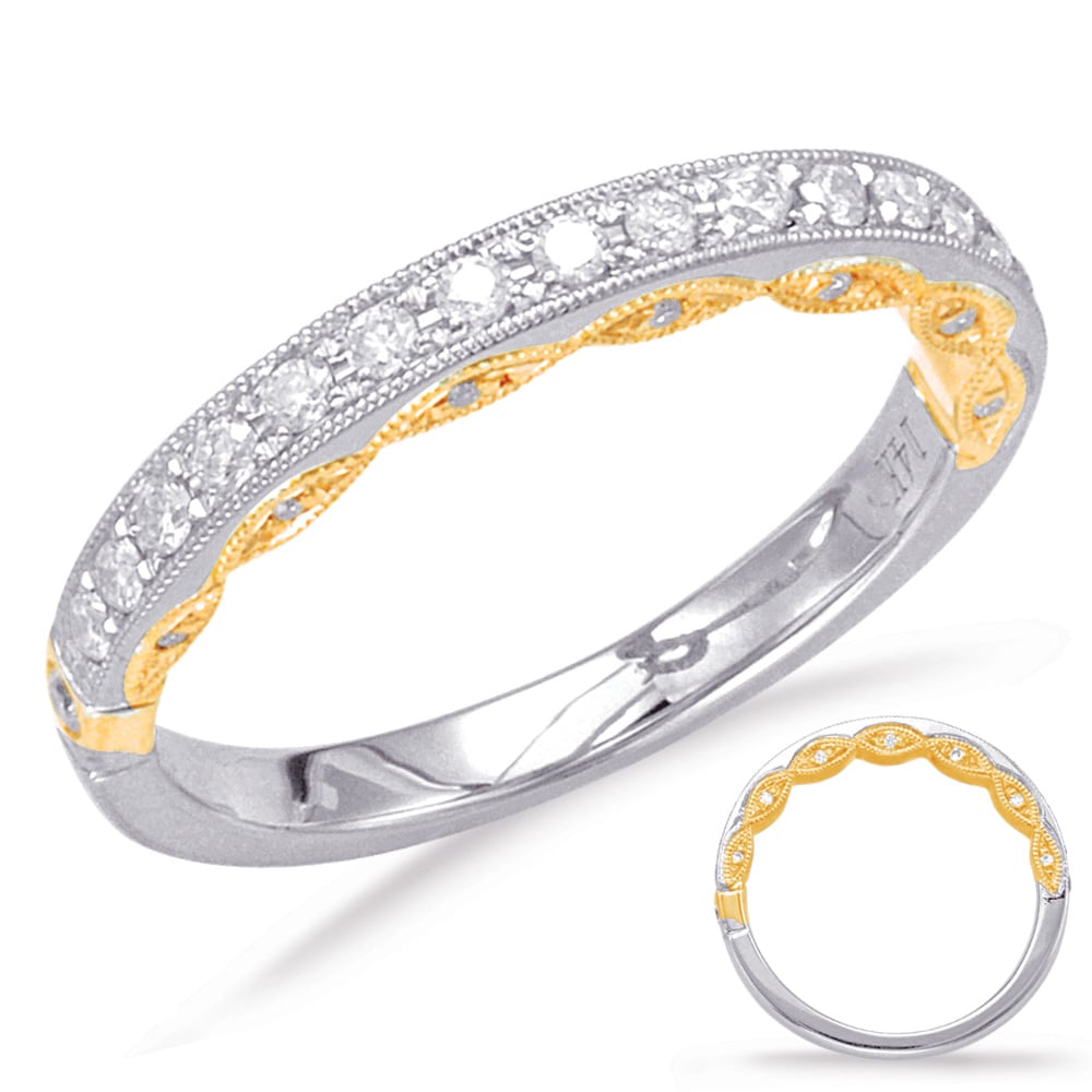 Yellow & White Gold Matching Band