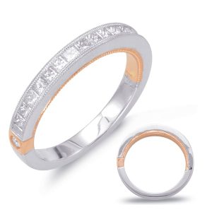 Rose & White Gold Matching Band