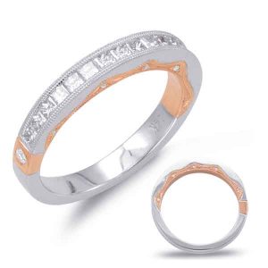 White & Rose Gold Matching Ban
