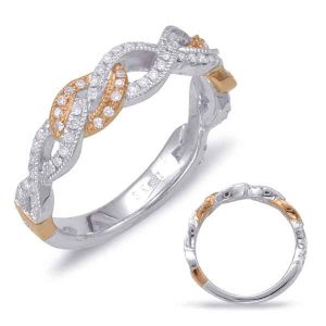 White & Rose Gold Matching Band