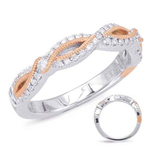 Rose & White Gold Matching Band