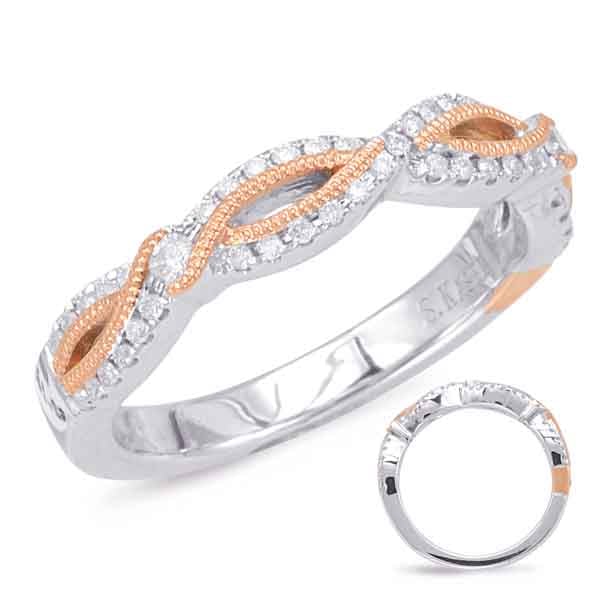 Rose & White Gold Matching Band