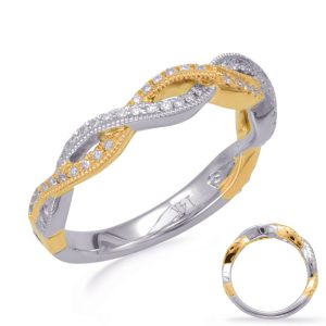 White & Yellow Gold Matching Band