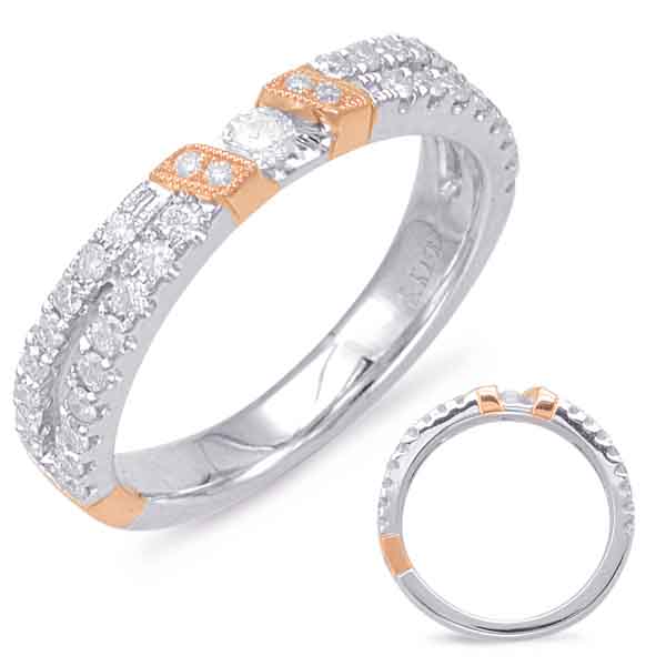 Rose & White Gold Matching Band
