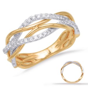 Yellow & White Gold Matching Band