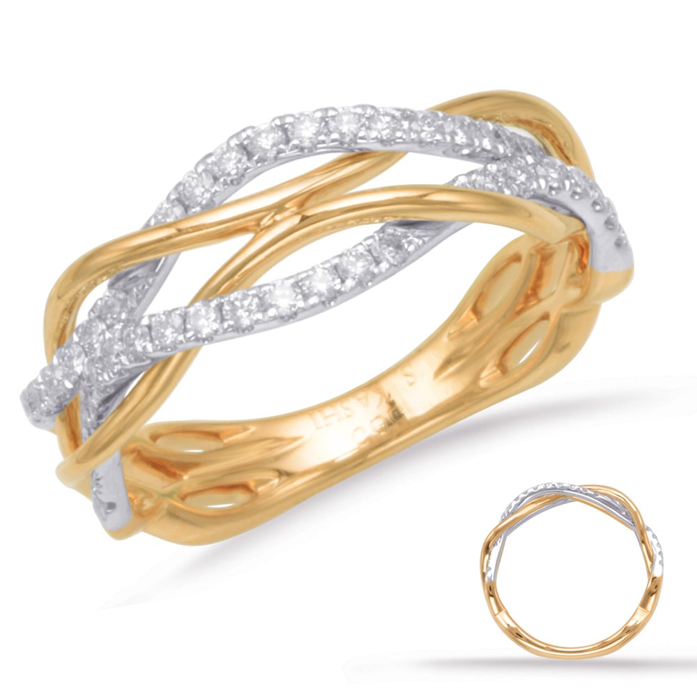 Yellow & White Gold Matching Band