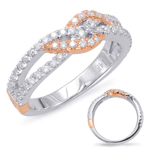 Rose & White Gold Matching Band