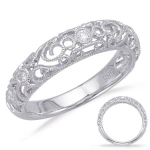 White Gold Matching Band