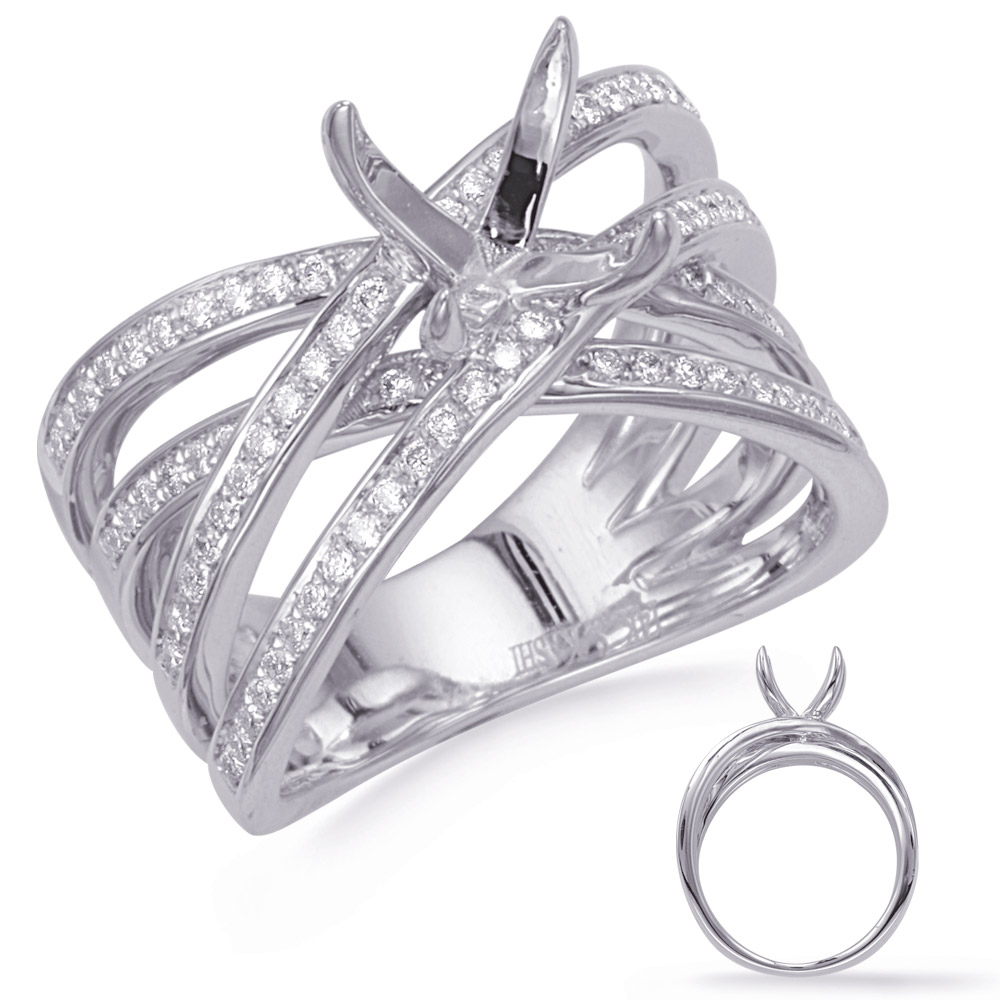 White Gold Diamond Engagement Ring