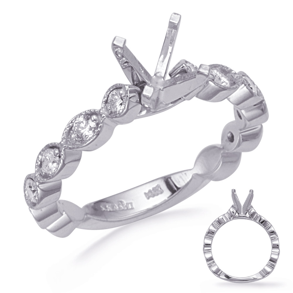 White Gold Diamond Engagement Ring