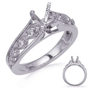 White Gold Diamond Engagement Ring
