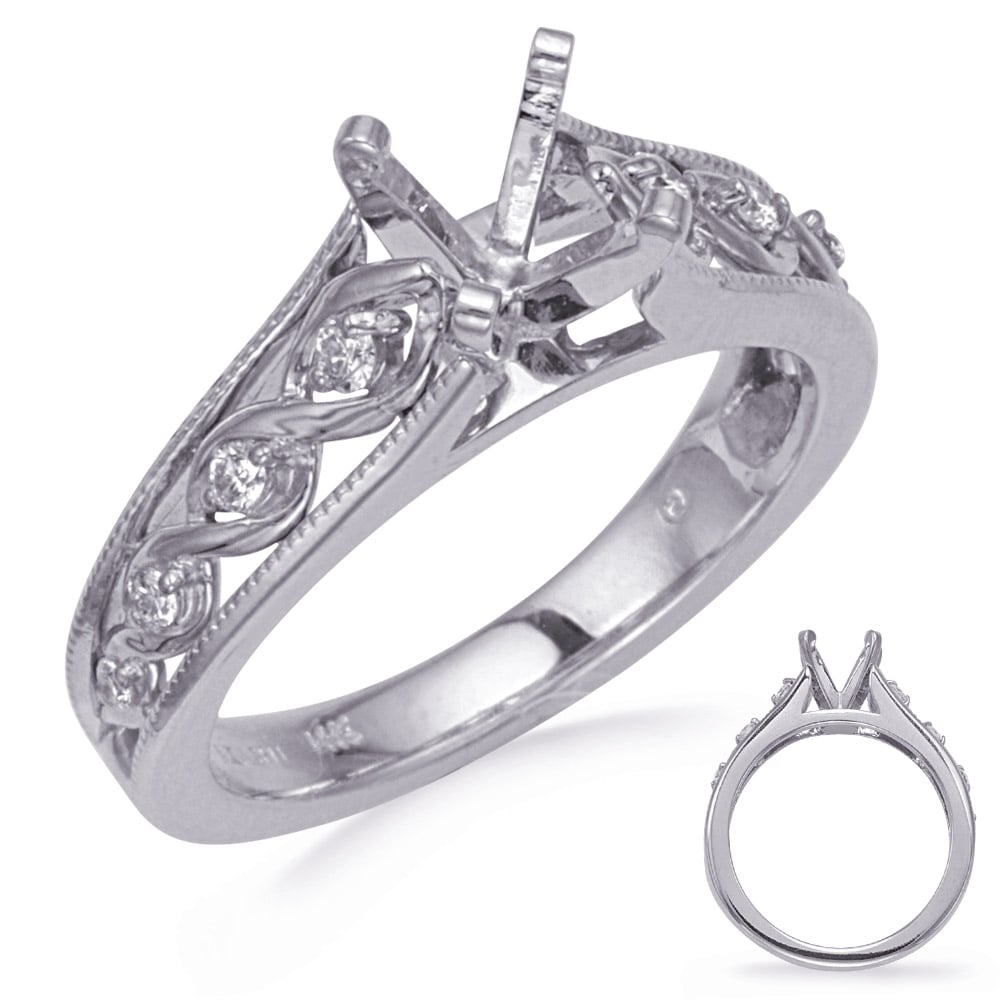 White Gold Diamond Engagement Ring