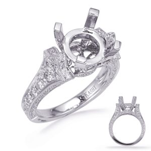 White Gold Diamond Engagement Ring