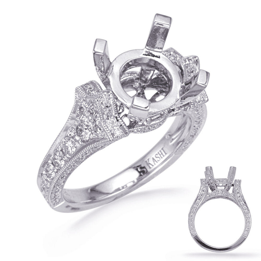 White Gold Diamond Engagement Ring