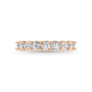 14K Rose Gold 1 1/6 CT Tw. Round Shape Diamond Full Eternity Band