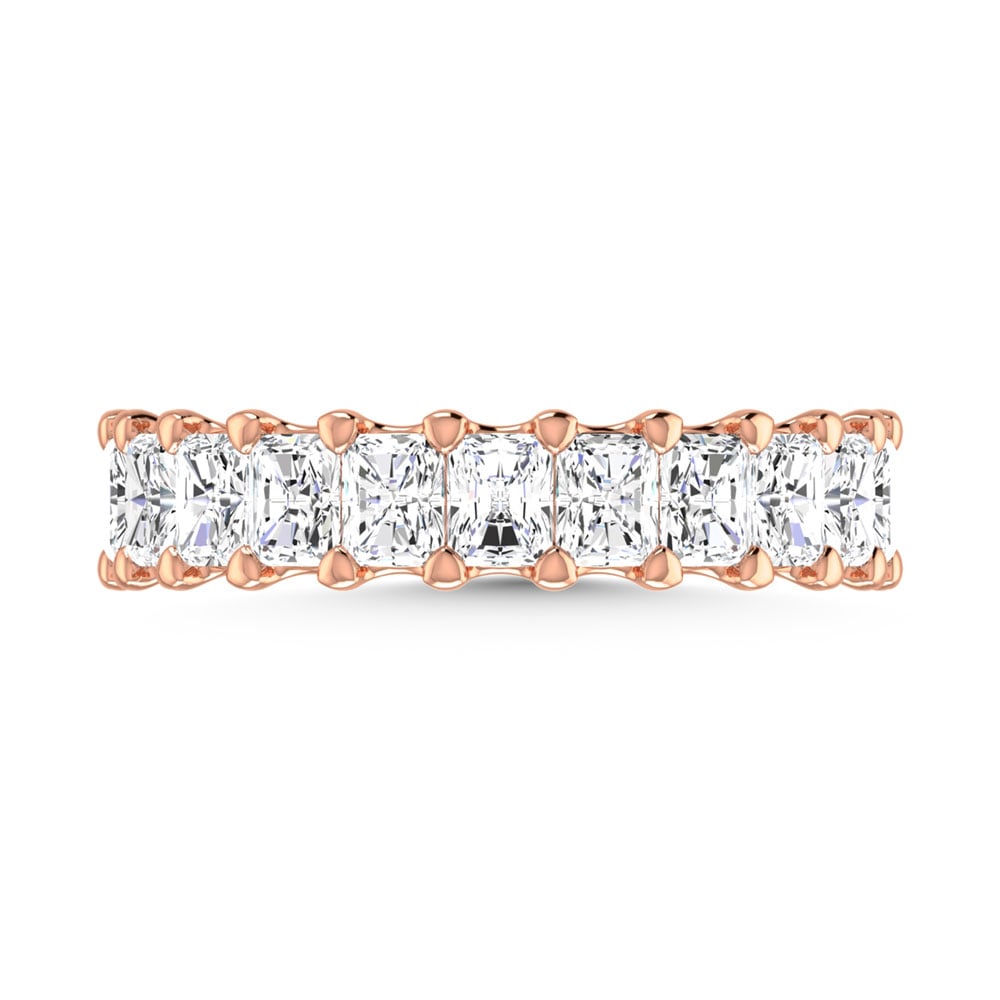 14K Rose Gold 2 5/8 CT Tw. Radiant Shape Diamond Full Eternity Band