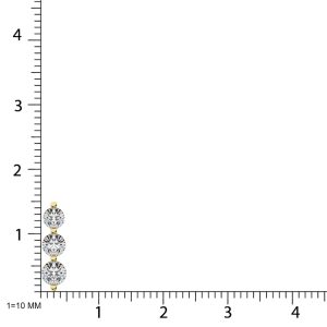 Diamond 1/2 Ct.Tw. Trilogy Pendant in 14K White Gold