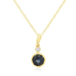 SAPPHIRE & DIAMOND PENDANT