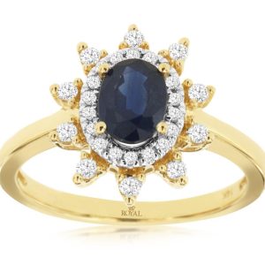 SAPPHIRE & DIAMOND RING