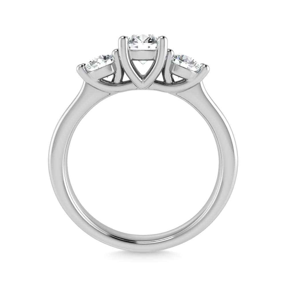 10K White Gold Lab Grown Diamond 1 Ct.Tw. Engagement Ring