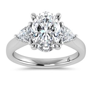 14K White Gold Lab Grown Diamond 3 5/8 Ct.Tw. Engagement Ring