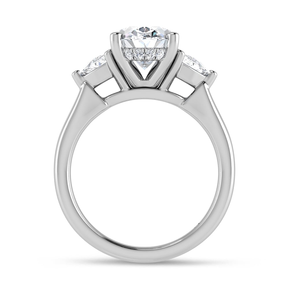 14K White Gold Lab Grown Diamond 3 5/8 Ct.Tw. Engagement Ring