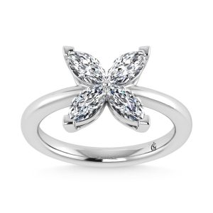 14K White Gold Lab Grown Diamond 1 Ct.Tw. Fashion Ring
