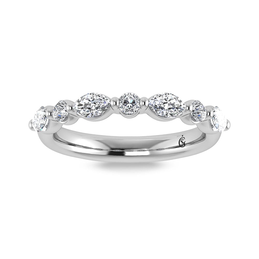14K White Gold Lab Grown Diamond 1/2 ct.tw. Wedding Band