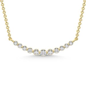 10K Yellow Gold Lab Grown Diamond 1/4 Ct.Tw. Fashion Necklace