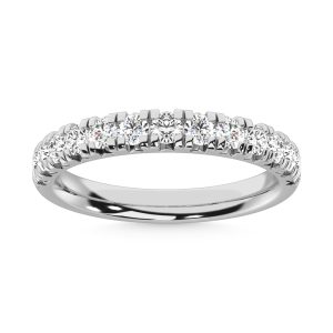 14K White Gold Lab Grown Diamond 1/4 Ct.Tw. Micropave Band