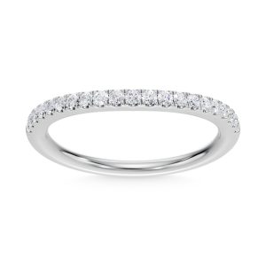 14K White Gold Lab Grown Diamond  1/4 Ct.Tw. Wedding Band