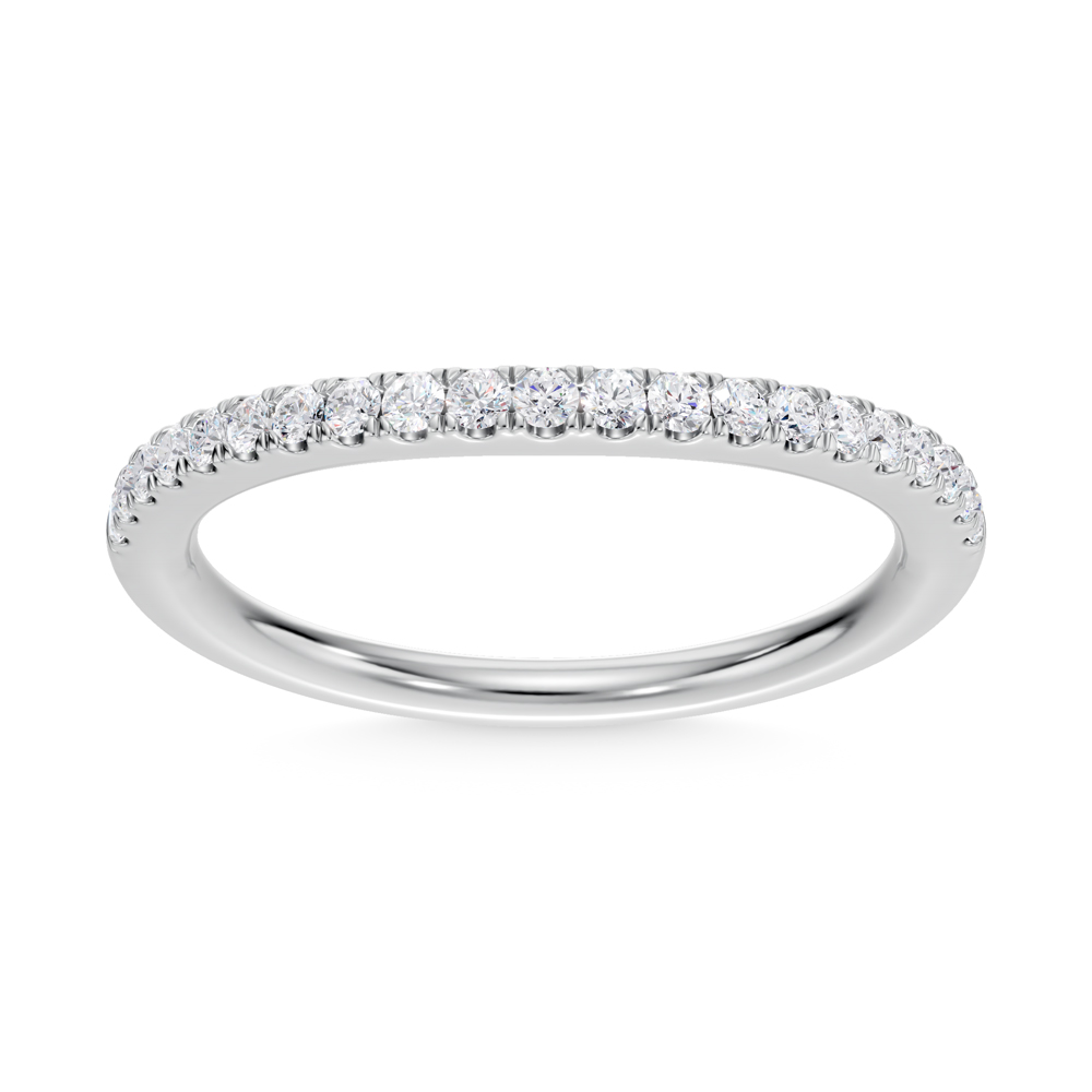 14K White Gold Lab Grown Diamond 1/4 Ct.Tw. Wedding Band