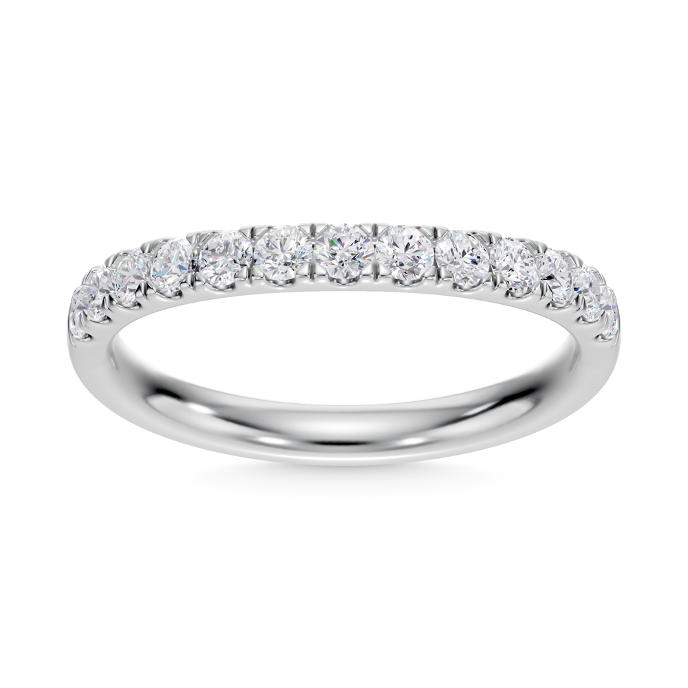 14K White Gold Lab Grown Diamond 1/2 Ct.Tw. Wedding Band