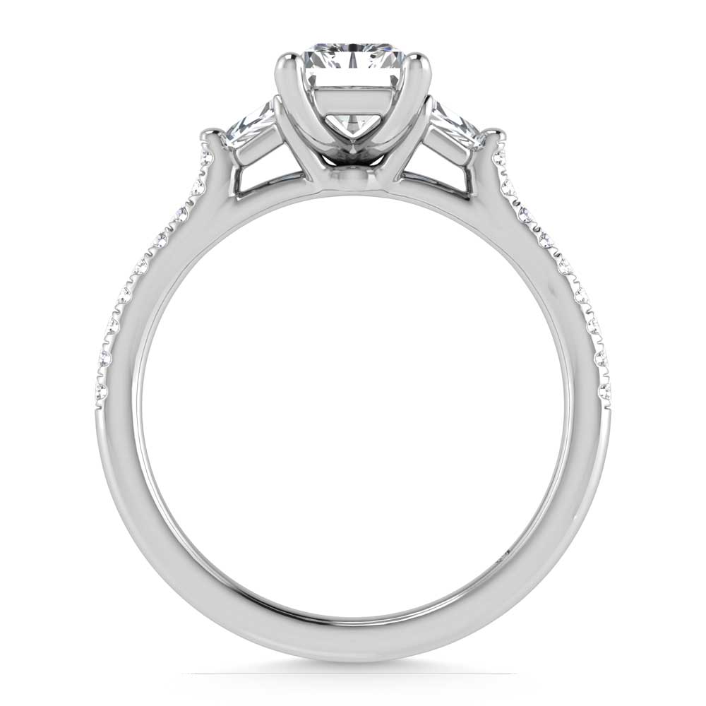 10K White Gold Lab Grown Diamond 1 3/8 Ct.Tw. Engagement Ring