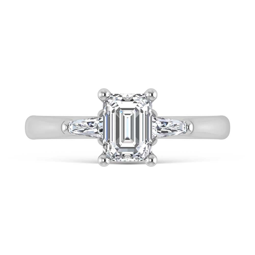 10K White Gold Lab Grown Diamond 1 1/5 Ct.Tw. Engagement Ring