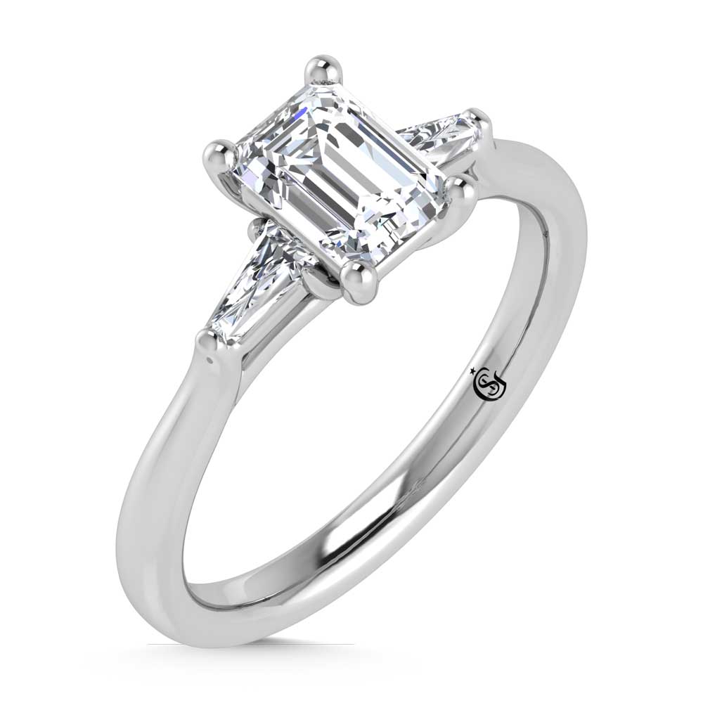 10K White Gold Lab Grown Diamond 1 1/5 Ct.Tw. Engagement Ring