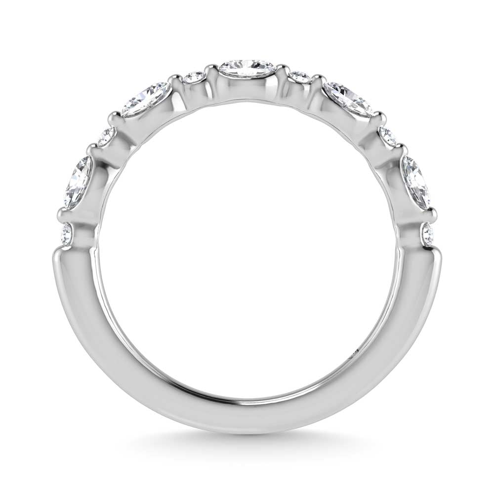 14K White Gold Lab Grown Diamond 3/8 Ct.Tw. Stackable Band